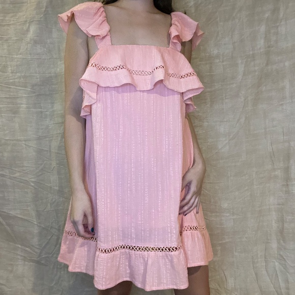 J.O.A pink ruffle dress - Picture 5 of 6